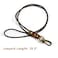 boshiho Office Lanyard Cowhide Leather Neck Lanyard Wrist Strap with Strong Clip and Keychain for Keys ID Badge Holder USB or Cell Phone 3 Size