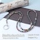 C&L Accessories CL Accessories Lanyard for ID Badges Holder Beaded Cute Lanyard for Keys Neck Lanyards for Glasses Chain Strap for Women Indian Agate