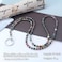 C&L Accessories CL Accessories Lanyard for ID Badges Holder Beaded Cute Lanyard for Keys Neck Lanyards for Glasses Chain Strap for Women Indian Agate