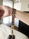 DQL Wrist Lanyard for ID Badges Cute Key ID Badge Holder Hand Wristlet Lanyard Keychain Holder for Women leopard print