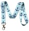 Execucat Anchor Stripes Lanyard Keychain ID Badge Holder