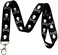 Execucat Skull Crossbones Lanyard Keychain ID Badge Holder Black Gothic Pirate Skull Print Neck Strap for Keys Work Office Men Women