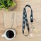 Execucat Skull Crossbones Lanyard Keychain ID Badge Holder Black Gothic Pirate Skull Print Neck Strap for Keys Work Office Men Women
