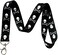 Execucat Skull Crossbones Lanyard Keychain ID Badge Holder Black Gothic Pirate Skull Print Neck Strap for Keys Work Office Men Women