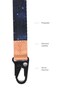 FORZEN Cool LanyardsNeck Strap Key Chain Holder Neck Lanyards for KeysWallets and ID Badge Holders Starry sky
