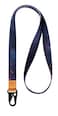 FORZEN Cool LanyardsNeck Strap Key Chain Holder Neck Lanyards for KeysWallets and ID Badge Holders Stripe Blue