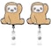 Heyah Cute Sloth Badge Reel Alligator Clip Retractable Badge Holder ID Badge Clip for Women Nurse
