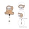 Heyah Cute Sloth Badge Reel Alligator Clip Retractable Badge Holder ID Badge Clip for Women Nurse