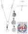 Hidden Hollow Beads 3 Charm Pack Womens Strong Chain Lanyard for ID Badge Card Holder Teacher Nurse Cruise Keys Keychain Phone
