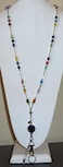 Hidden Hollow Beads Retractable Badge Reel Womens Hand Beaded Necklace Lanyard USA Strong ID Card Holder Keys Teacher Nurse Cruise Multi Super Slim