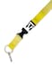 Limeloot Yellow Lanyard for ID Badges Keys and Accessories Premium design with Buckle and Key Chain Holder