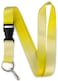 Limeloot Yellow Lanyard for ID Badges Keys and Accessories Premium design with Buckle and Key Chain Holder