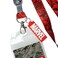 Bioworld Marvel Lanyard ID Badge Holder 2 Rubber Charm Pendant with Raised Script and 2 Sided Vintage Comic Strip Pattern