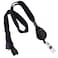 Specialist ID 5 Pack Comfort Black Breakaway Lanyard Retractable Badge Reel Combo Stretchy Neck Strap with Retracting Reel Cord for Office Badges Keys and Access Cards