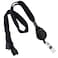 Specialist ID 5 Pack Comfort Black Breakaway Lanyard Retractable Badge Reel Combo Stretchy Neck Strap with Retracting Reel Cord for Office Badges Keys and Access Cards