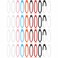 Tufeifrank 40PCS Antilost Silicone Rubber RingAdjustable Elastic Custom Lanyard