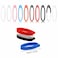 Tufeifrank 40PCS Antilost Silicone Rubber RingAdjustable Elastic Custom Lanyard