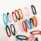 Tufeifrank 40PCS Antilost Silicone Rubber RingAdjustable Elastic Custom Lanyard