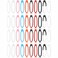 Tufeifrank 40PCS Antilost Silicone Rubber RingAdjustable Elastic Custom Lanyard