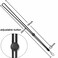 YOUOWO 6 Pack Lanyards Adjustable Neck Black Lanyard For Pen Phone ID Badges Holder Keys Office Name Badges ID Card USB Whistles