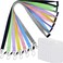 YOUOWO 7 Pack Lanyards With Vertical ID holderFor Office Keys Women Kid ID BadgesSafety Breakaway 7 Colours LanyardBlueGreyBlackGreenPinkYellowPurple