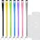 YOUOWO 7 Pack Lanyards With Vertical ID holderFor Office Keys Women Kid ID BadgesSafety Breakaway 7 Colours LanyardBlueGreyBlackGreenPinkYellowPurple