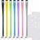 YOUOWO 7 Pack Lanyards With Vertical ID holderFor Office Keys Women Kid ID BadgesSafety Breakaway 7 Colours LanyardBlueGreyBlackGreenPinkYellowPurple