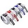 BEYONDTEK Embossing Label Maker Tape Compatible for Dymo 38 Embossing Label Maker 3D Plastic Labels for Dymo Organizer Xpress 12965 DYM 12966 Office Mate II White on BlackRedBlue 5Pack