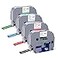 TITBIT 4 Pack Compatible with Brother Label Maker Tape 12mm 047 Laminated TZe 335 435 535 735 White on BlackRedBlueGreen for P Touch Label Maker PTD210 PTH110 PTD600