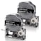 Absonic 2Pack Compatible for LK4BWV LC4BWV9 12mm 047 White on Black Label Tape Work with Epson LabelWorks LW300 LW400 LW500 LW600P LW700 LW900P LW1000P Label Maker