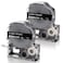 Absonic 2Pack Compatible for LK4BWV LC4BWV9 12mm 047 White on Black Label Tape Work with Epson LabelWorks LW300 LW400 LW500 LW600P LW700 LW900P LW1000P Label Maker