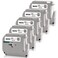 Absonic 5Pack MK231 Label Tape 12mm 047 White Compatible for Brother MK231 M231 MK231 MK231 MK231S Tape M 12mm 047 Black on White for P Touch PT65 PTM95 PT80 PT90 PT45 PT85 Label Maker