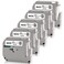 Absonic 5Pack MK231 Label Tape 12mm 047 White Compatible for Brother MK231 M231 MK231 MK231 MK231S Tape M 12mm 047 Black on White for P Touch PT65 PTM95 PT80 PT90 PT45 PT85 Label Maker