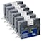 Absonic TZ121 9mm 035 Laminated Clear Label Tape Replacement for Brother TZe121 TZe Tape 38 inch Black on Clear Tape for Ptouch Label Maker PTD400 PTD600 PTD210 PTH110 PTH100 PTD220 6Pack