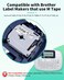 Anycolor M131 PTM95 Clear Tape Replacement for Brother PTouch M Tape MK131 M131 MK131 12mm 047 Clear for Brother PTouch PTM95 PT70BM PT90 PT70 PT65 PT45 Label Maker 4Pack