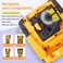 AONOMI Aonomi Compatible with DYMO 18054 Rhino Heat Shrink Tube 38 Yellow Use with DYMO Rhino 5200 4200 5000 6000 Industrial Label Maker Black on Yellow 38 x 493Pack
