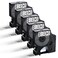 BEYONDTEK 45010 Label Tape Work for Dymo D1 Black on Clear Tape Compatible with Dymo Label Maker Refills Clear 12 Inch x 23 Ft for DYMO LabelManager 160 PnP 260P 210D 280 420 450D5 Cartridges