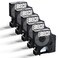 BEYONDTEK 45010 Label Tape Work for Dymo D1 Black on Clear Tape Compatible with Dymo Label Maker Refills Clear 12 Inch x 23 Ft for DYMO LabelManager 160 PnP 260P 210D 280 420 450D5 Cartridges