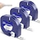 BOYEEZON Compatible with Dymo LetraTag Label Maker Refills 91331 Plastic White Tape 12mm x 4m 12 x 13 for Dymo Letra Tag Label Maker LT100H LT100T QX50 200BLabel Cartridges 3 Pack
