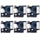 Fanooma Compatible 18443 Rhino Vinyl Industrial Label Tape Replacement for DYMO Rhino Pro 4200 5200 5000 6000 Machine 6Pcs Permanent Labeling Maker Tape 9mm Refills Black on White 38 Inch x 18 Ft