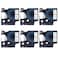 Fanooma Compatible 18443 Rhino Vinyl Industrial Label Tape Replacement for DYMO Rhino Pro 4200 5200 5000 6000 Machine 6Pcs Permanent Labeling Maker Tape 9mm Refills Black on White 38 Inch x 18 Ft