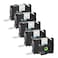 greencycle GREENCYCLE 5 Pack TZeS251 24mm Extra Strength Adhesive Tape Compatible for TZeS251 TZS251 AZeS251 094 1 inch Black on White Label for PT2730 D600VP D800W H500LI P700 P710BT P750W