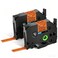 KCMYTONER 2 Pack Compatible for P Touch TZeB31 TZB31 Laminated Label Maker Tape 12mm 047 Black on Fluorescent Orange Tape for PTD200 PTD210 PTH100 PTD400