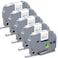 Label Orison TZe221 Compatible with Brother PTouch Label Tape TZ221 TZ TZe Tape 9mm Laminated Label Maker for PTH110 PTD210 PTD400 PT1290Black on White9mm38 inch x 8m 262ft5PK