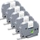 Label Orison TZe221 Compatible with Brother PTouch Label Tape TZ221 TZ TZe Tape 9mm Laminated Label Maker for PTH110 PTD210 PTD400 PT1290Black on White9mm38 inch x 8m 262ft5PK