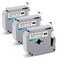 BOYEEZON MK131 M Tape Replace for Brother P Touch MK131S M131 MK131 PTM95 PTouch Plastic Label Clear Tape 12mm 047 for Brother PTouch PT65 PT80 PT70 PT45 PT90 Label Makers 3 Pack