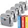 BOYEEZON MK131 PT95 Label Tape Clear Compatible with Brother P Touch M Tape Clear 12mm 047 MK131s M131 MK131 Work with Brother PTM95 PT65 PT45 PT90 PT70BM Label Maker Refills 5Pack