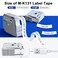 BOYEEZON MK131 PT95 Label Tape Clear Compatible with Brother P Touch M Tape Clear 12mm 047 MK131s M131 MK131 Work with Brother PTM95 PT65 PT45 PT90 PT70BM Label Maker Refills 5Pack