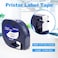 Pristar 6 x 91331 S0721660 White Plastic Label Tape 12 x 13 Compatible for Dymo LetraTag Refills 91331 Label Tape for Dymo LetraTag LT100H LT100T XR 200B 2000 QX50 Plus 12mm x 4m Black on White