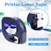 Pristar 6 x 91331 S0721660 White Plastic Label Tape 12 x 13 Compatible for Dymo LetraTag Refills 91331 Label Tape for Dymo LetraTag LT100H LT100T XR 200B 2000 QX50 Plus 12mm x 4m Black on White